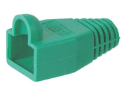 Blød hætte til RJ45 modularstik - 6,5mm, Grøn (1 stk.)