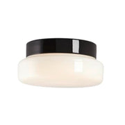 Loft- og væglampe Classic LED 12W 3000K, sort/opal, IP44