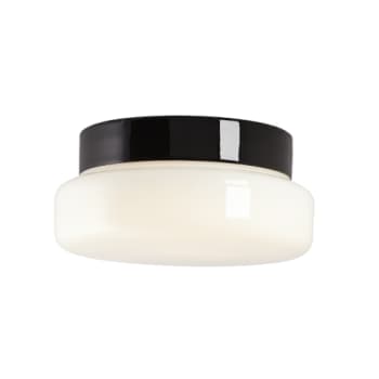 Loft- og væglampe Classic LED 12W 3000K, sort/opal, IP44