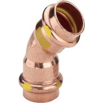 18 mm Bøjning 45° Gas muffe/muffe Profipress