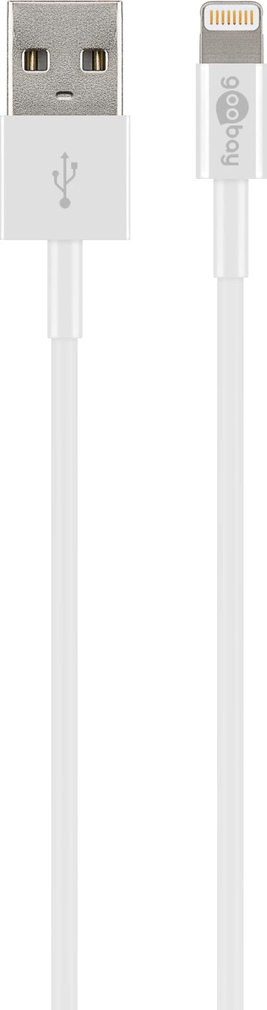 USB 2.0 til Lightning opladnings- og data kabel, Hvid (2m)
