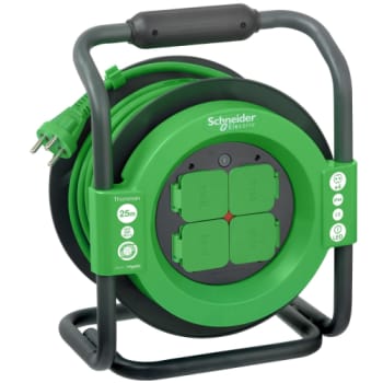 Thorsman kabeltromle 25 m ho7rnf 3g1,5 sort/grøn
