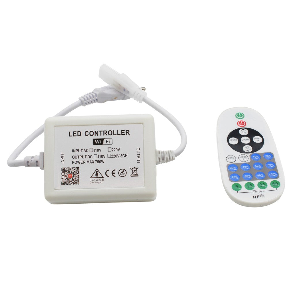 230V WiFi Smart Home dæmper inkl. endeprop (Slim COB), memory funktion, op til 50 meters rækkevidde