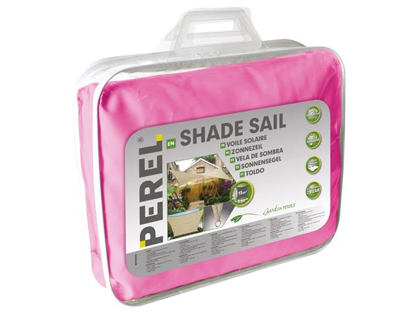 Rektangulært solsejl - 4 x 3m, FUCHSIA
