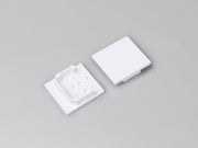 DIOFLEX Endestykke hvid f/LINEA20 F/TY 2 stk