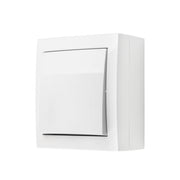 Simon X4 Korrespondance afbryder, 16 A, 250 V~, skruefiksering, hvid