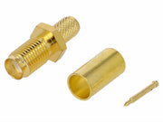 RP-SMA han krimpstik - Revers til RG58 kabel