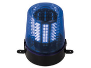 Roterende LED advarselsblink - Blå (12V) incl. netadapter