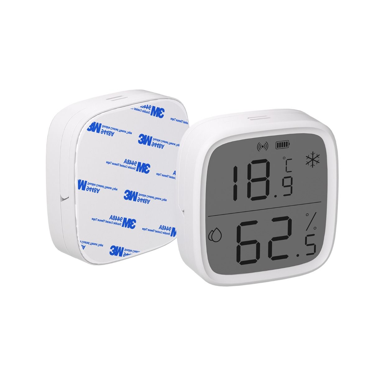 ZigBee temperatur- og fugtighedssensor, -9,9-60°C / 0-95%RH
