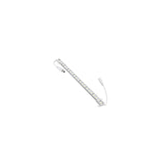 Vandtæt akvarie aluprofil med 0,5 meter LED, 24V, 10W, 10000K, IP65 inkl. stik