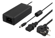 Netadapter - 12Vdc / 60W (5A), In-line, Sort (5,5x2,1mm)