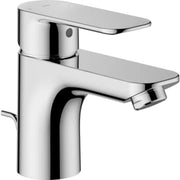 Oras Linea håndvaskarmatur med trækstang, 101 mm tud, krom