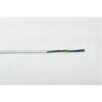 Ledning H05VV-F 3G0,75 hvid, R100