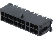 Ledning-til-print fatning, Micro-Fit 3.0 - 2x9pol (3mm)