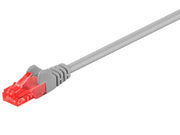 UTP netværkskabel - CAT6, 2xRJ45, Grå (1m)