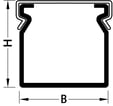 Ledningskanal opslidset BA6 80100