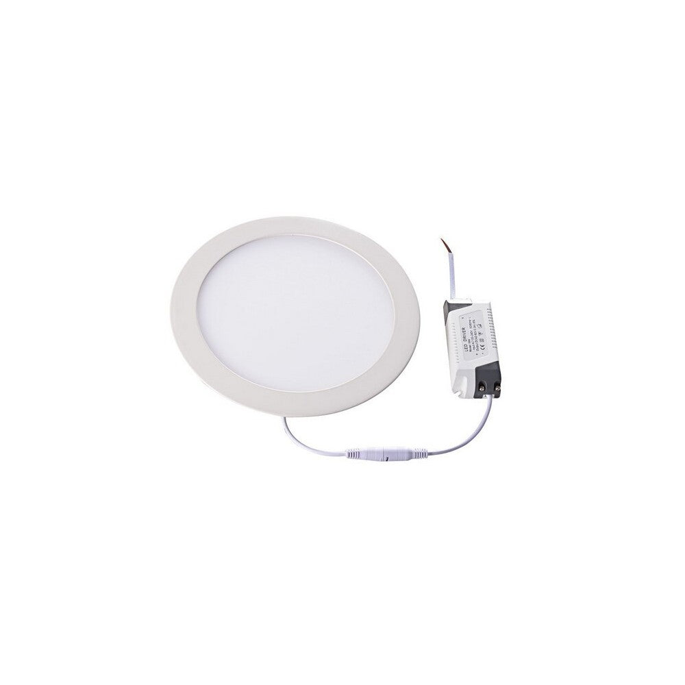 LEDlife 11W LED Indbygningspanel - Ø18 cm Hulstørrelse, Ø20 cm Mål, 230V, 890lm, RA80, Flicker Free