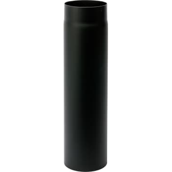 130 mm Metalbestos Sorte røgrør længde 1000 mm x 2 mm