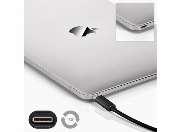 USB 3.1 SuperSpeed kabel - 2 x USB-C han (3A), Sort (1,5m)