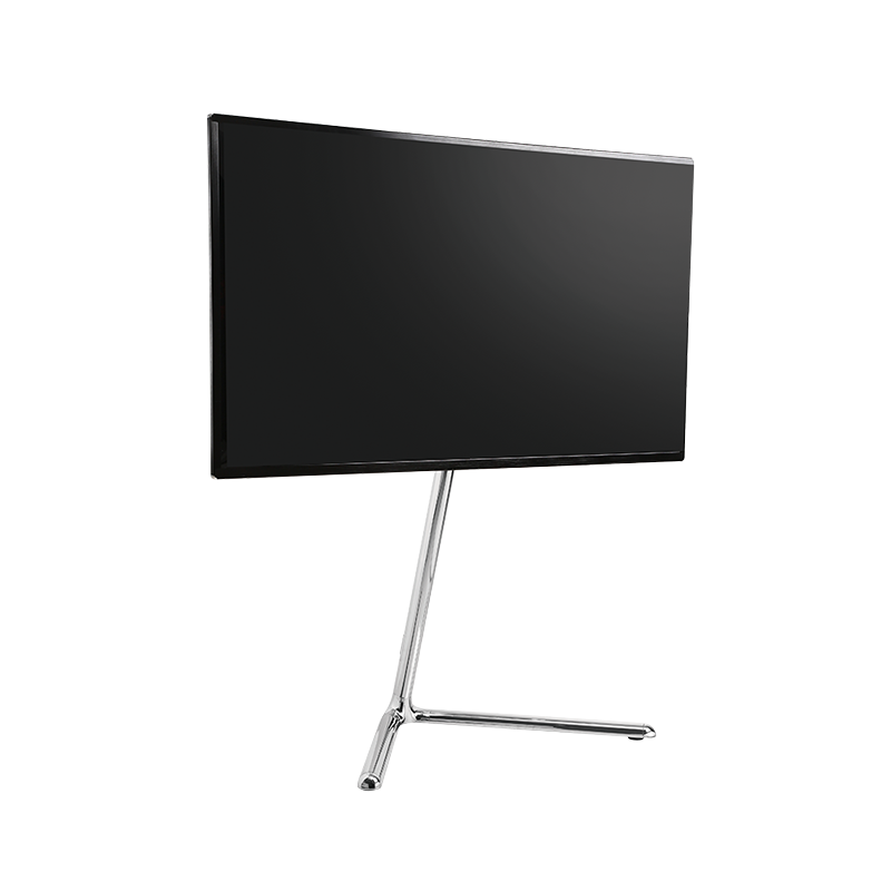 TV-gulvstand - 49-70". V-fod, maks. 40kg, Krom