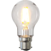 Klar udendørs Ø55 IP20 LED B22 827 2,4W 240lm 360°