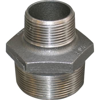 1.1/2" x 1.1/4" Sort brystnippel