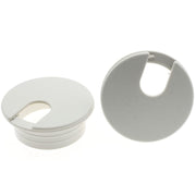 Bord-kabelgennemføringsflange - Grå plast, Ø35mm (2-delt)