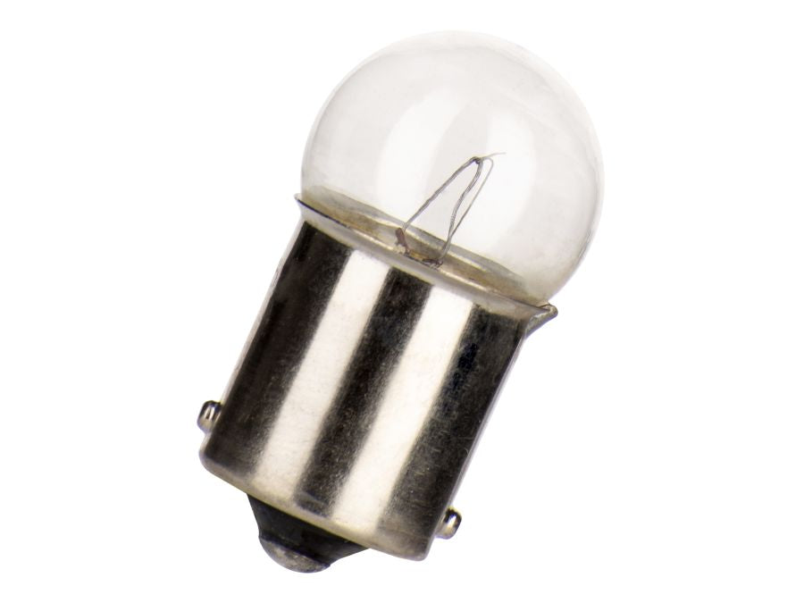 Dværglampe - 48V / 10W Globe, Ba15s sokkel (Ø18x35mm)