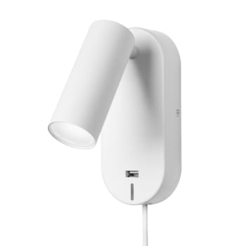 Væglampe Ego Usb Hvid