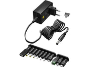 Universal netadapter - 3-12Vdc, 18W (1,5A) inkl. 11 stik