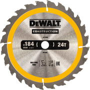 DEWALT rundsavsklinger til akkusave, Ø184/16 mm, 24 td.