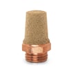 Silencer-sintered bronze-brass-3/8 2931 3/8  SILENCER