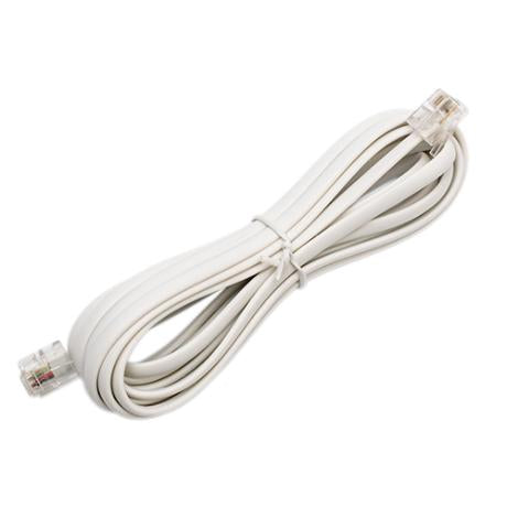 Telefonledning RJ11 6m hvid