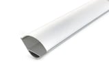 Alu profil 5 med opal cover - 2,5 m