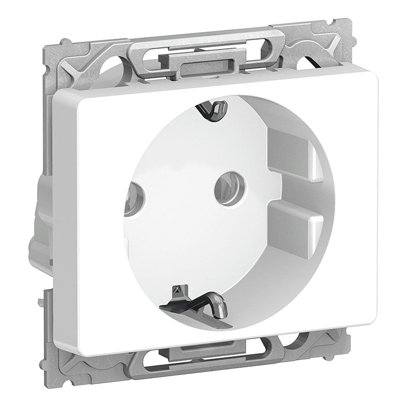 LK Opus 66 schukostikkontakt 1m - hvid