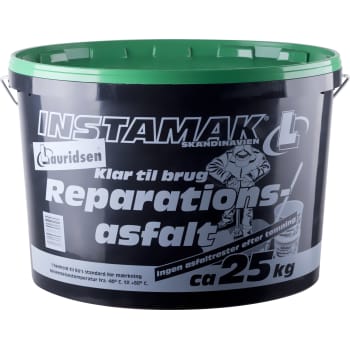 Instamak reparationsasfalt 25 kg, 0-8 mm, grøn