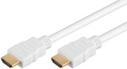 HighSpeed HDMI™ (2.0) kabel m. ethernet, 4K UHD, Hvid (0,5m)