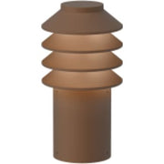 Bysted Garden Bollard Corten Colour Short Anchor Wo/Adaptor LED 3000K 14W