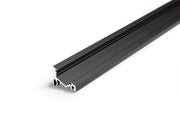 DIOFLEX Alu profil CORNER10 BC/UX 1m 20x16mm sort