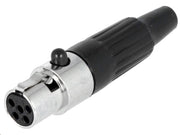 Mini XLR 5pol mellemled (hun)