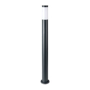 Pullertlampe E27 - Rustfrit Stål Hus (110cm), Grå, IP44 - Vejrbestandig udendørslampe til haven