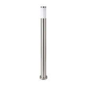 Udendørs pullertlampe i rustfrit stål (110 cm) med satin nikkel finish - IP44 beskyttet