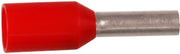ISO. TERMINALRØR 1MM² L8 RØD