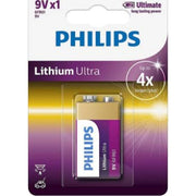PHILIPS Ultra lithium batteri, 9V LR61, 1 stk.