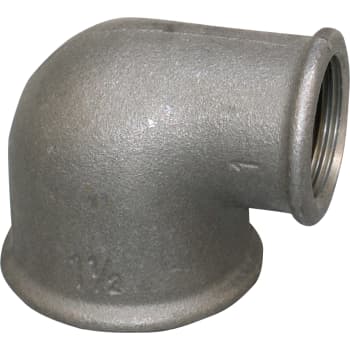 1/2" x 3/8" Sort vinkel 90° muffe/muffe