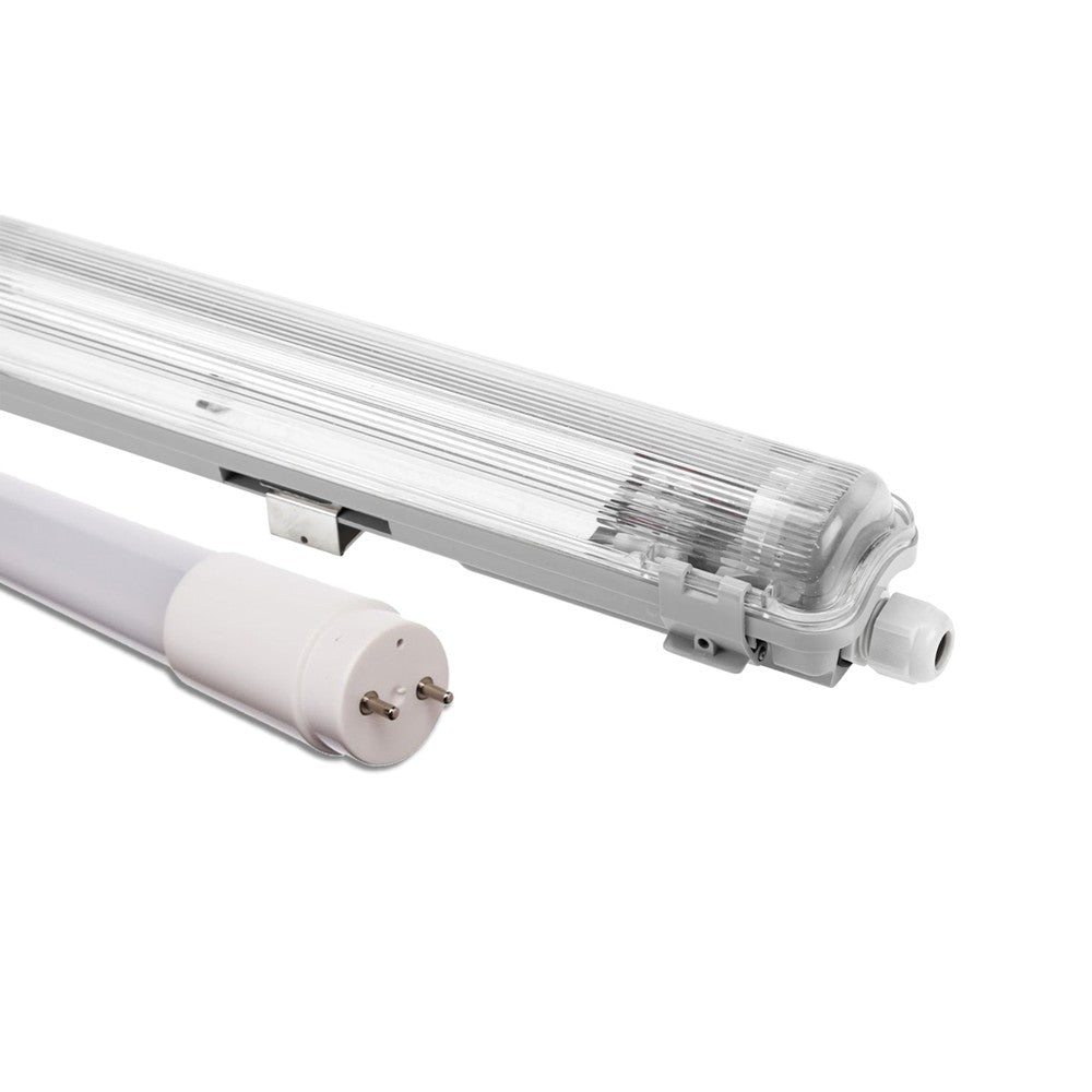 Limea T8 LED enkeltarmatur - Inkl. 1 stk. 24W 150cm LED rør, IP65 vandtæt