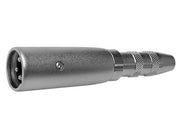 XLR adapter - XLR 3P han til 6,35mm mono JACK hun