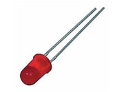 5mm std. LED - Rund, RØD diffus (8mcd 60°)