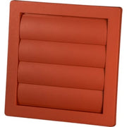 Lamelventil 180x180 mm Ø100 mm, rød, type 70/10C