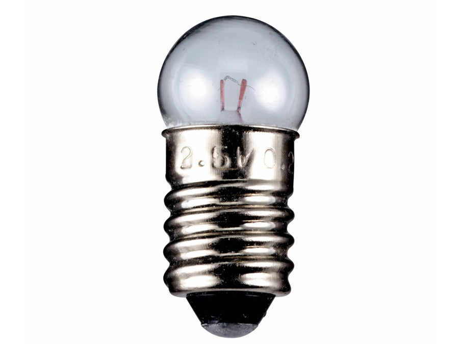 Dværglampe - 24V / 100mA / 2,4W Globe, E10 sokkel